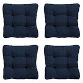 Madison -  Zitkussen Florance Panama indigo - Ca. 47x47 cm - Set van 4