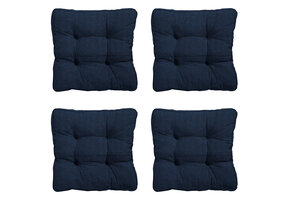 Madison -  Zitkussen Florance Panama indigo - Ca. 47x47 cm - Set van 4