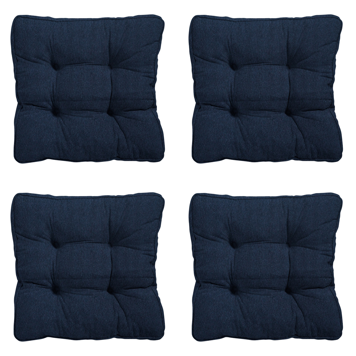 Madison -  Zitkussen Florance Panama indigo - Ca. 47x47 cm - Set van 4
