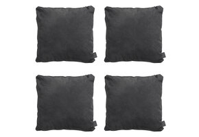 Madison -  Sierkussen Panama black - Ca. 60x60 cm - Set van 4