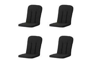 Madison -  Tuinkussen Carlo / Calvia Rib black - Ca. 100x48 cm - Set van 4