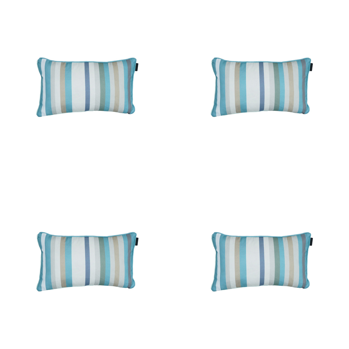 Madison - Sierkussen Righe azure - Ca. 30x50 cm - Set van 4