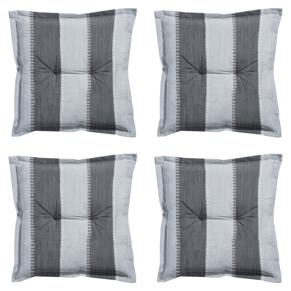 Madison -  Zitkussen Banda grey - Ca. 50x50 cm - Set van 4