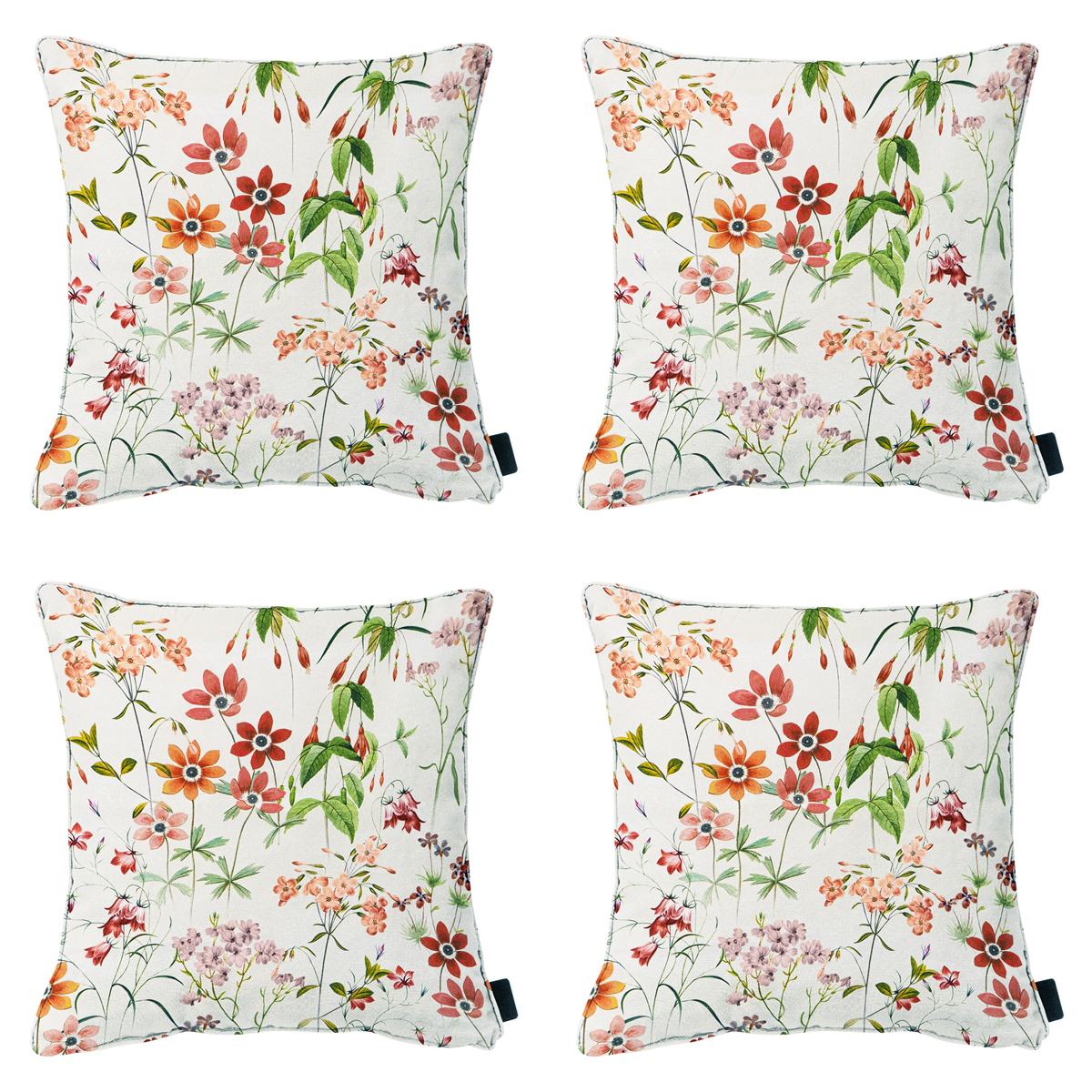 Madison -  Sierkussen Milly natural - Ca. 50x50 cm - Set van 4