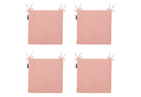 Madison -  Zitkussen Napels salmone - Ca. 40x40 cm - Set van 4