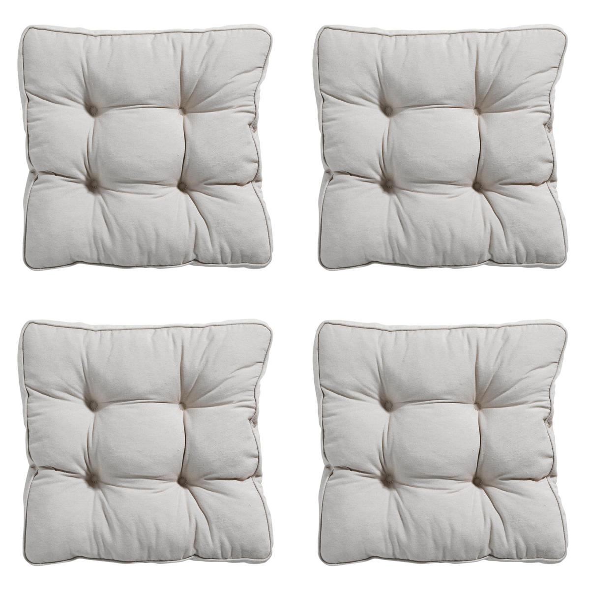 Madison -  Zitkussen Florance Panama linnen - Ca. 47x47 cm - Set van 4