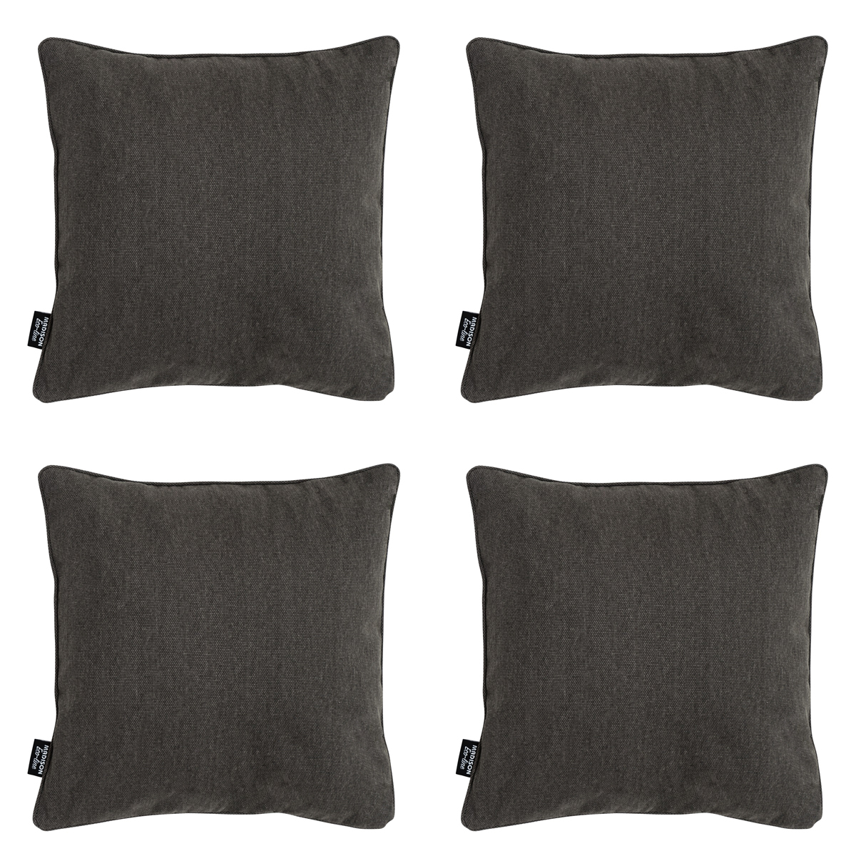 Madison -  Sierkussen Dark grey canvas eco+ - Ca. 50x50 cm - Set van 4
