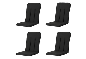 Madison -  Tuinkussen Exelsior/primero/Balero  Rib black - Ca. 110x48 cm - Set van 4