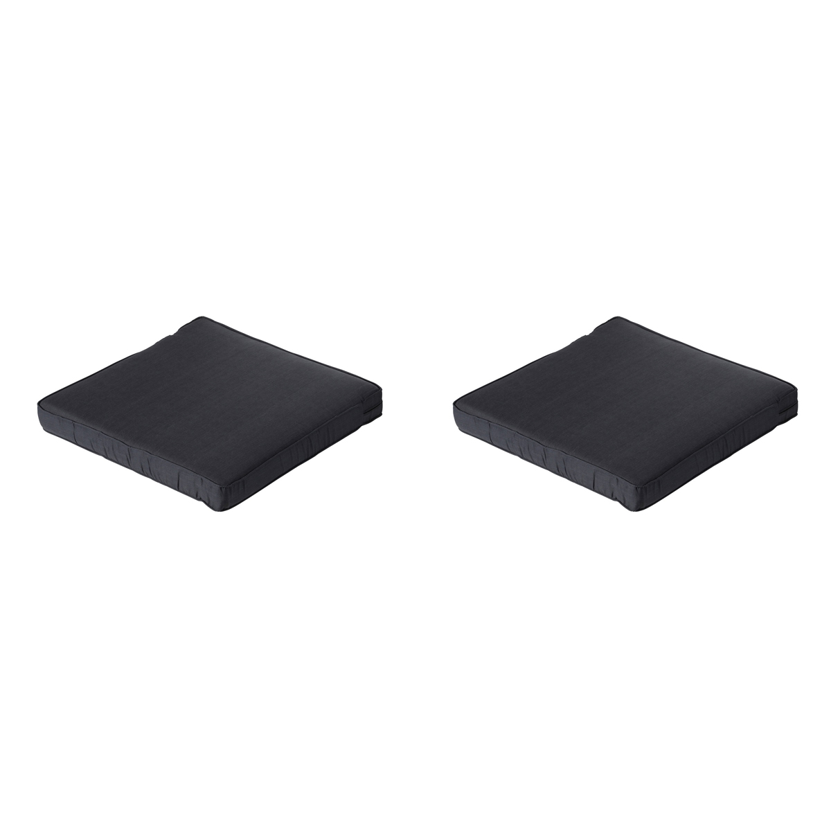 Madison -  Lounge Zitkussen Basic black - Ca. 73x73 cm - Set van 2