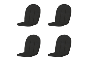 Madison -  Tuinkussen Kettler Comfort/Prince Rib black - Ca. 105x52 cm - Set van 4