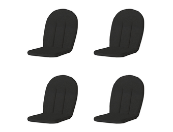 Madison -  Tuinkussen Kettler Comfort/Prince Rib black - Ca. 105x52 cm - Set van 4