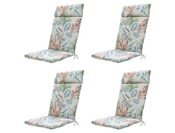 Madison -  Tuinstoelkussen Hoge Rug Cala natural - Ca. 120x50 cm - Set van 4