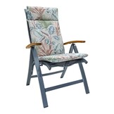 Madison -  Tuinstoelkussen Hoge Rug Cala natural - Ca. 120x50 cm - Set van 4