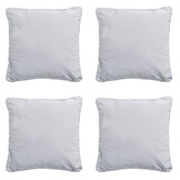 Madison -  Sierkussen Panama light grey - Ca. 60x60 cm - Set van 4