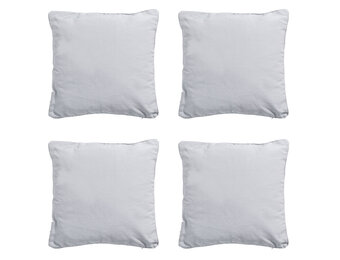 Madison -  Sierkussen Panama light grey - Ca. 60x60 cm - Set van 4