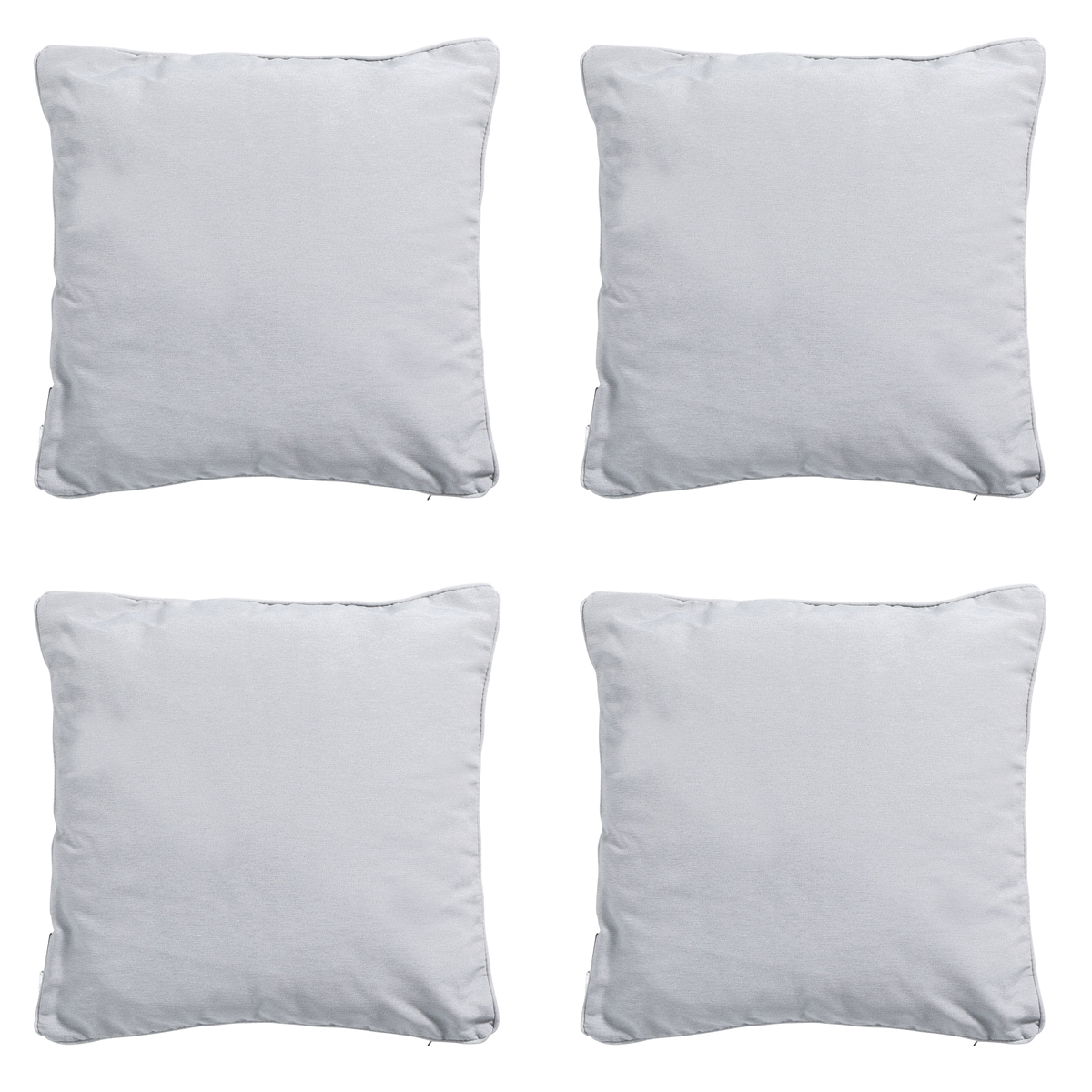 Madison -  Sierkussen Panama light grey - Ca. 60x60 cm - Set van 4