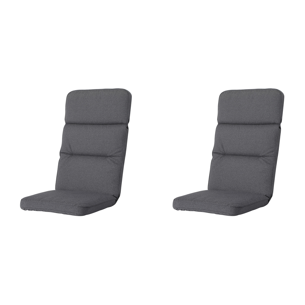 Madison -  Tuinkussen Excellent Lage Rug Manchester grey - Ca. 105x50 cm - Set van 2