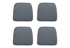 Madison -  Zitkussen Wicker Rib grey - Ca. 48x48 cm - Set van 4