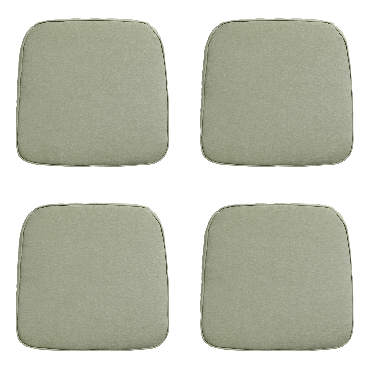 Madison -  Zitkussen Wicker Panama sage - Ca. 48x48 cm - Set van 4