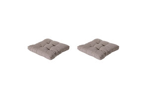 Madison -  Florance Zitkussen Basic taupe - Ca. 60x60 cm - Set van 2