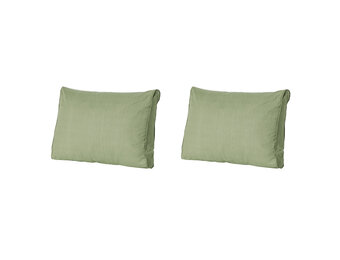 Madison -  Lounge Rugkussen Basic green - Ca. 43x73 cm - Set van 2