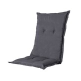 Madison -  Tuinstoelkussen Lage Rug Panama grey  - Ca. 105x50 cm - Set van 4
