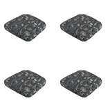 Madison -  Zitkussen Wicker Donna grey canvas eco+ - Ca. 48x48 cm - Set van 4