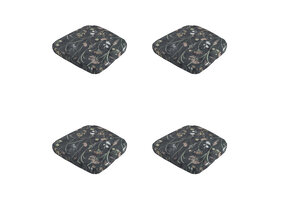 Madison -  Zitkussen Wicker Donna grey canvas eco+ - Ca. 48x48 cm - Set van 4