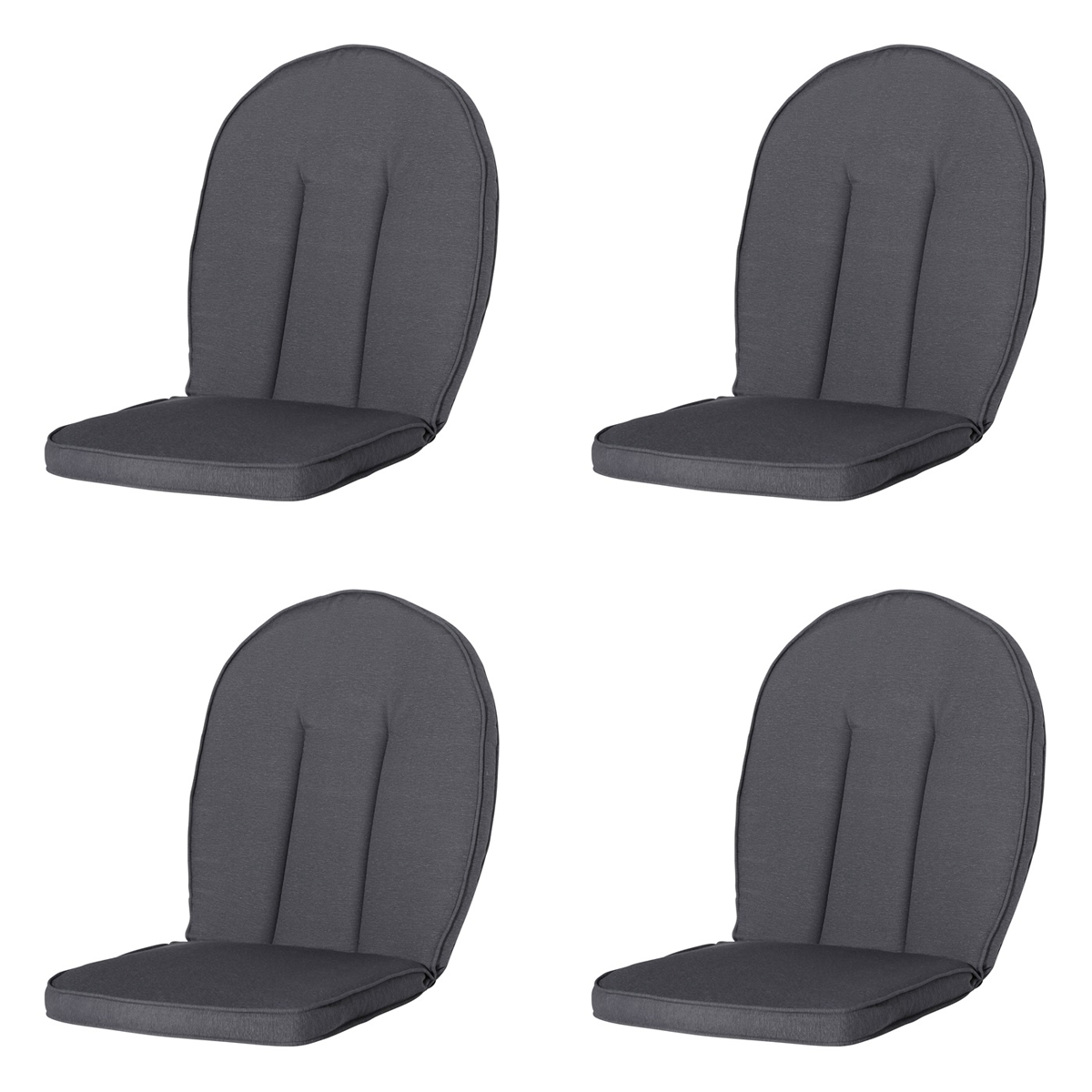 Madison -  Tuinkussen Kettler Comfort/Prince Panama grey - Ca. 105x52 cm - Set van 4