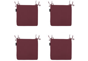 Madison -  Zitkussen Panama bordeaux - Ca. 40x40 cm - Set van 4