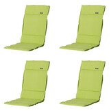 Madison -  Tuinkussen Fiber Deluxe Panama lime - Ca. 125x50 cm - Set van 4