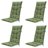 Madison -  Tuinstoelkussen Hoge Rug Joah sage - Ca. 123x50 cm - Set van 4