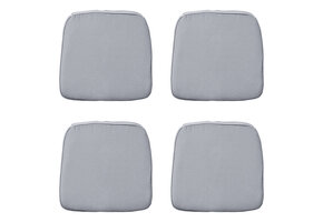 Madison -  Zitkussen Wicker Panama light grey - Ca. 48x48 cm - Set van 4