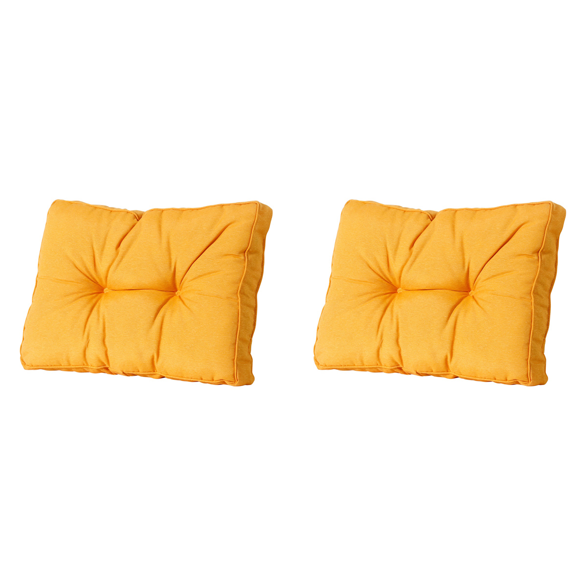 Madison -  Florance Rugkussen Panama golden glow - Ca. 43x73 cm - Set van 2