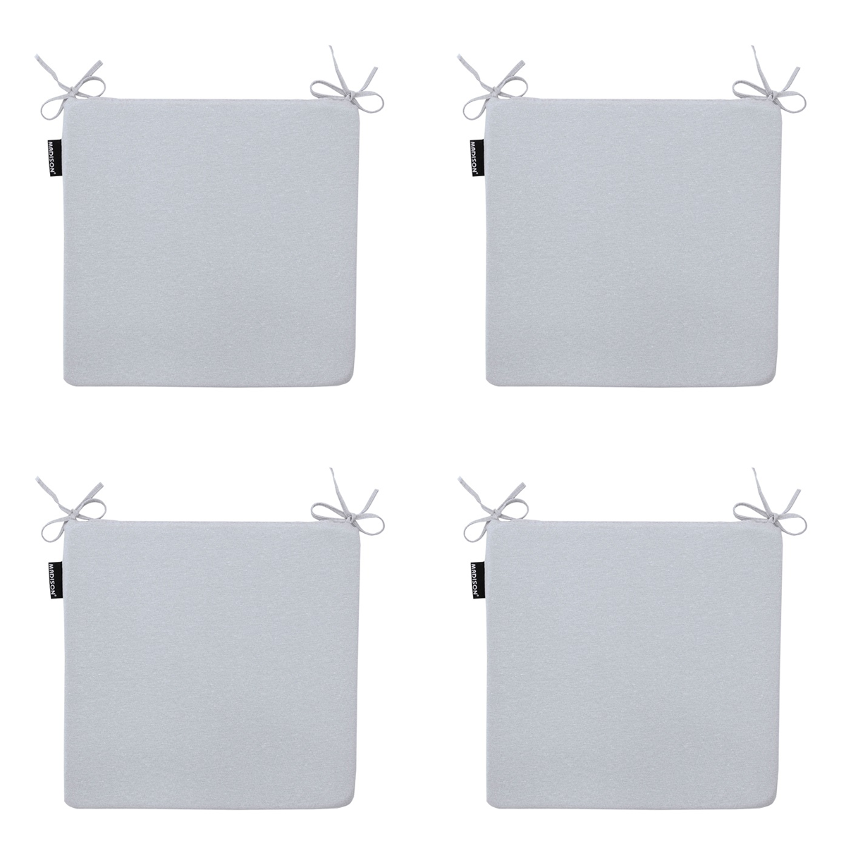 Madison -  Zitkussen Panama light grey - Ca. 40x40 cm - Set van 4