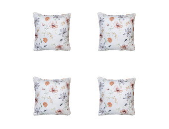 Madison -  Sierkussen Florina natural - Ca. 50x50 cm - Set van 4