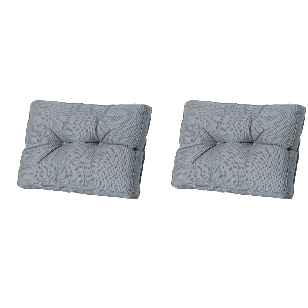 Madison -  Florance Zitkussen Rib grey - Ca. 43x60 cm - Set van 2