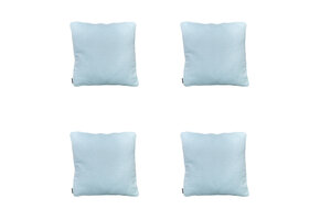 Madison -  Sierkussen Napels azure - Ca. 50x50 cm - Set van 4