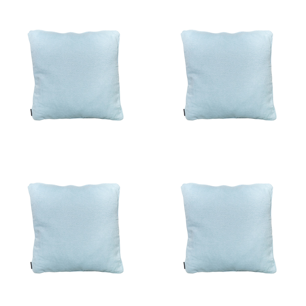 Madison -  Sierkussen Napels azure - Ca. 50x50 cm - Set van 4