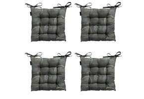 Madison -  Zitkussen Toscane Circle green - Ca. 46x46 cm - Set van 4