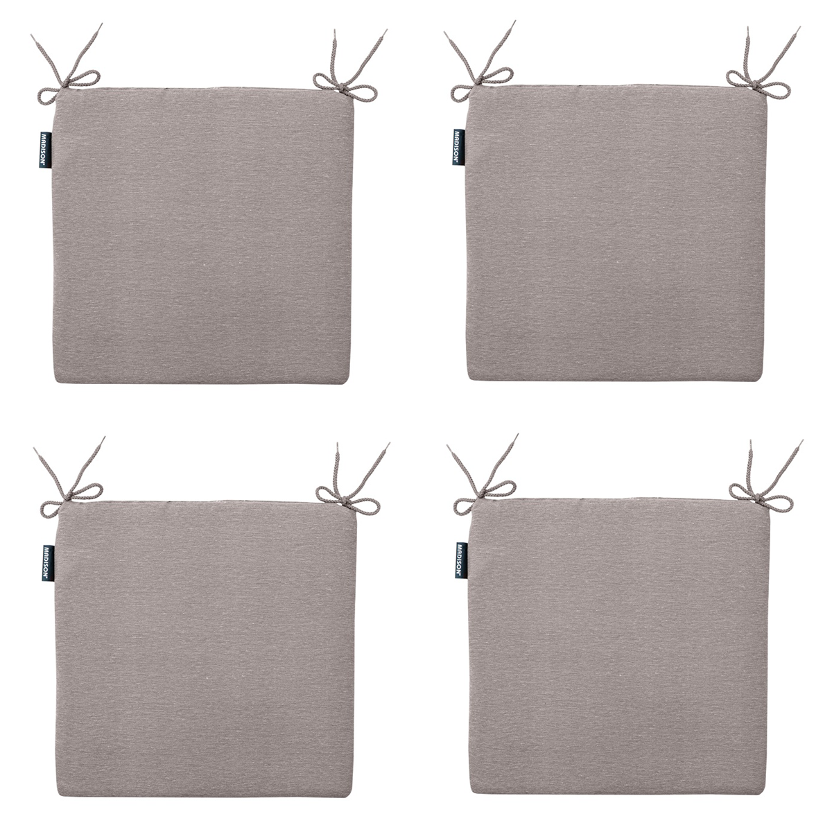 Madison -  Zitkussen Panama taupe - Ca. 40x40 cm - Set van 4