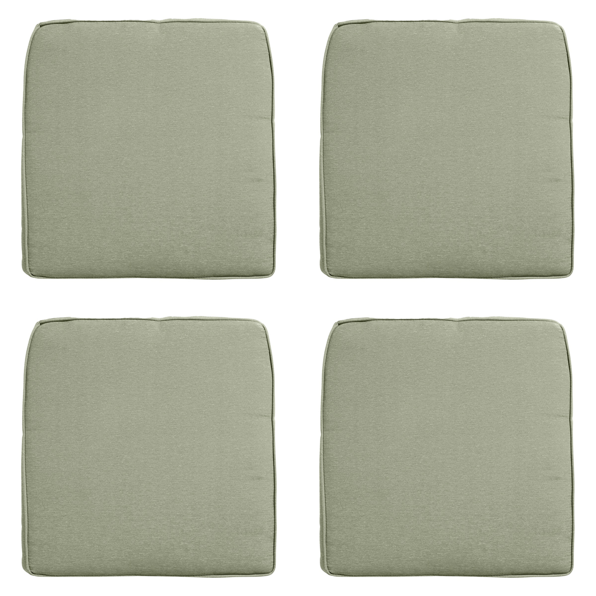 Madison -  Zitkussen Wicker Panama sage - Ca. 48x48 cm - Set van 4