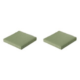 Madison -  Lounge Zitkussen Basic green - Ca. 60x60 cm - Set van 2