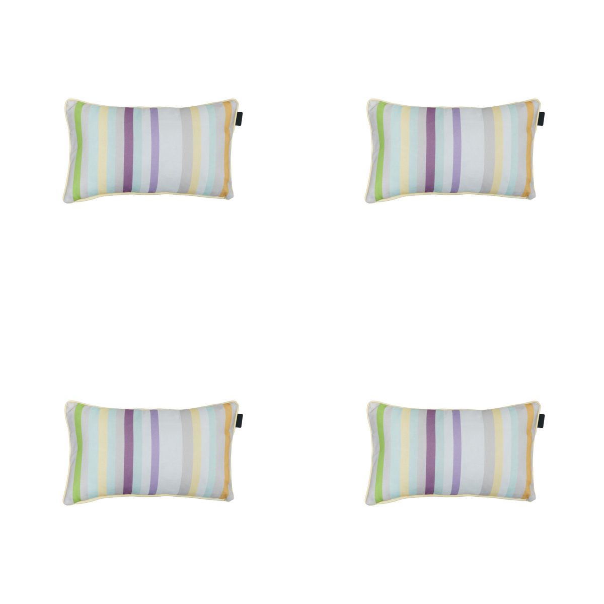 Madison -  Sierkussen Righe purple - Ca. 30x50 cm - Set van 4