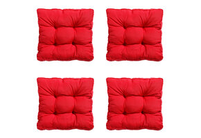 Madison -  Zitkussen Florance Panama red - Ca. 47x47 cm - Set van 4