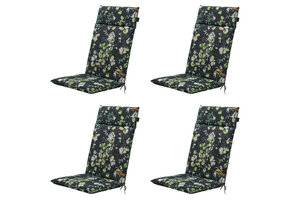 Madison -  Tuinstoelkussen Hoge Rug Sadie  - Ca. 120x50 cm - Set van 4