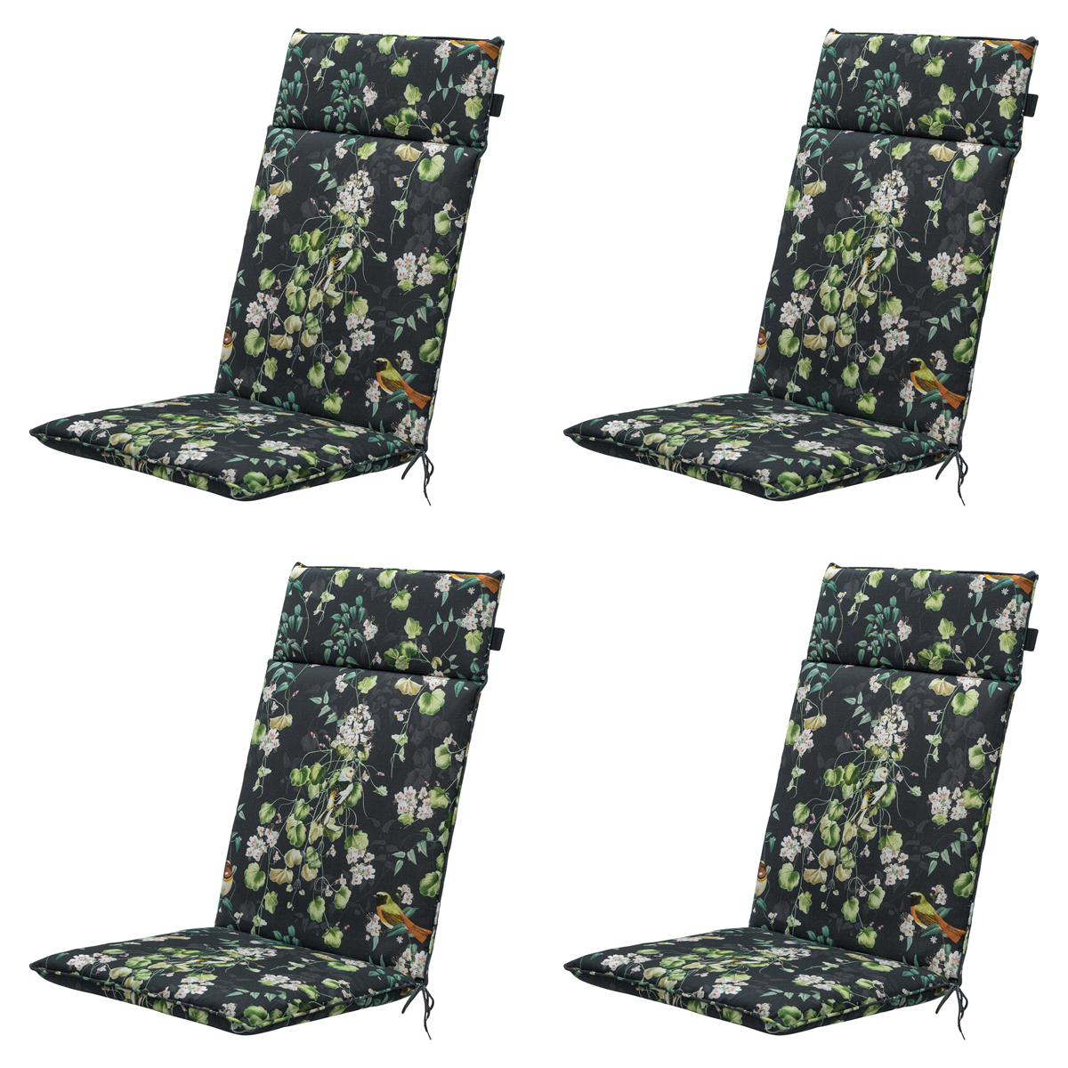 Madison -  Tuinstoelkussen Hoge Rug Sadie  - Ca. 120x50 cm - Set van 4