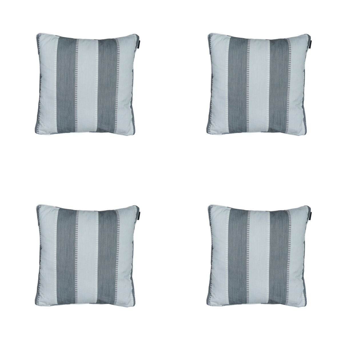 Madison -  Sierkussen Banda grey - Ca. 50x50 cm - Set van 4