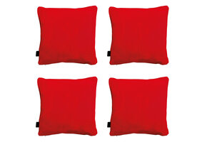Madison -  Sierkussen Panama red - Ca. 45x45 cm - Set van 4