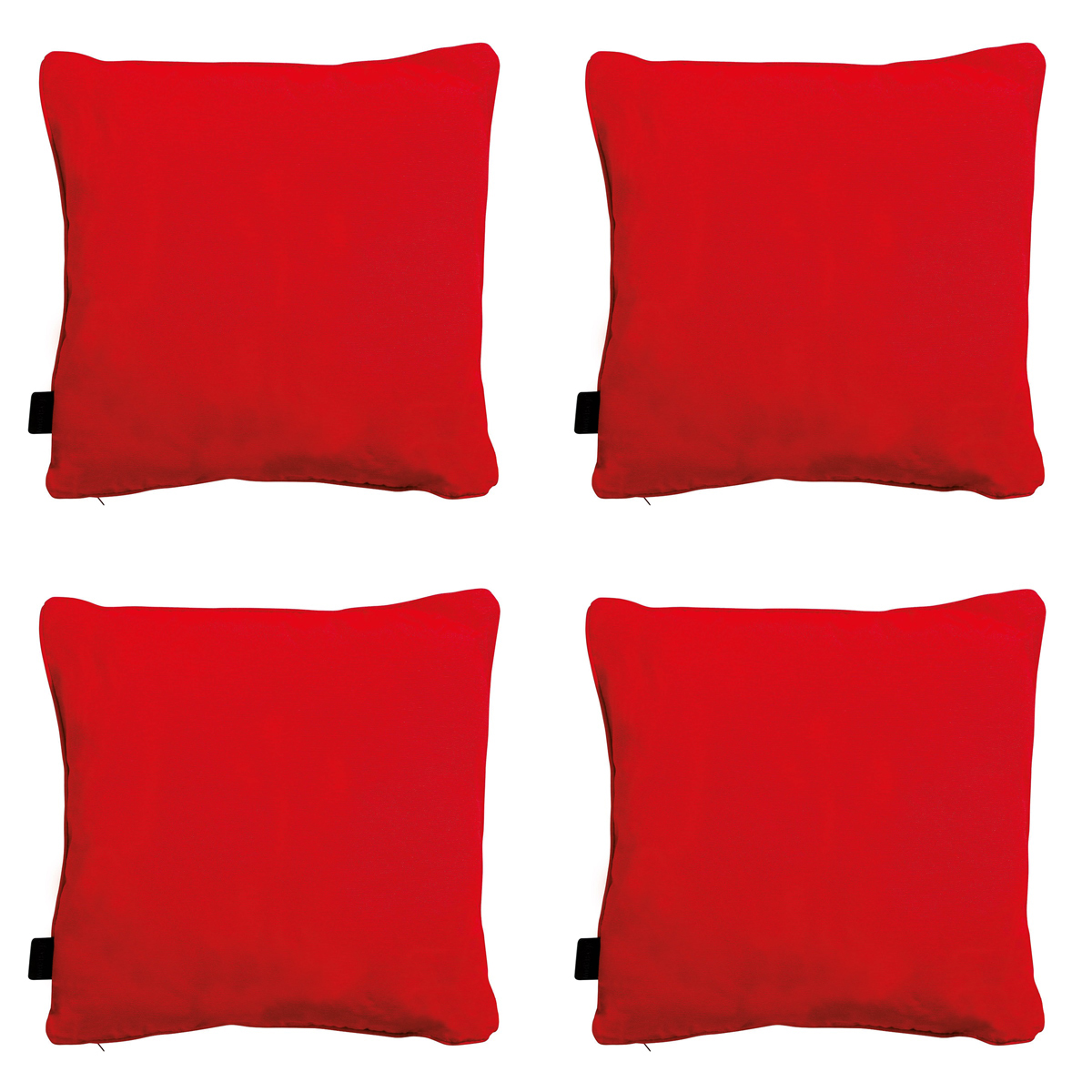 Madison -  Sierkussen Panama red - Ca. 45x45 cm - Set van 4